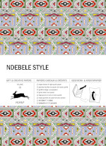 Geschenkpapierbuch - Ndebele Style